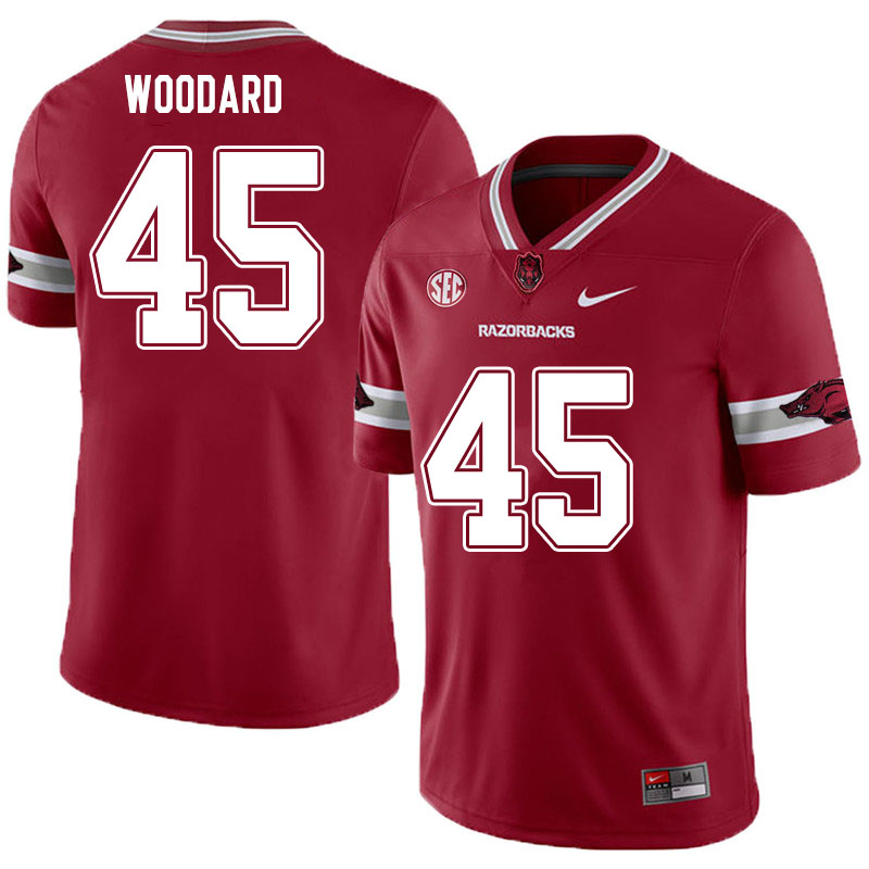 Men #45 Jackson Woodard Arkansas Razorbacks College Football Jerseys Sale-Alternate